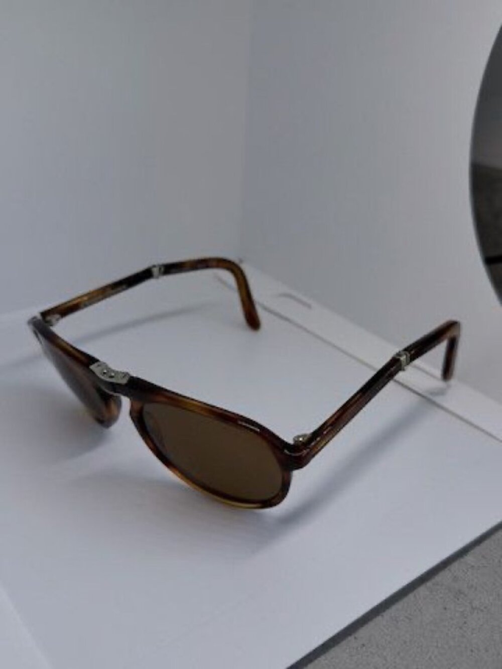 Ralph Lauren Purple Label PL 9757 Folding Sunglasses Tortoise Crystal Lenses